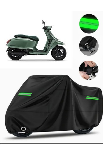 MotoEN غطاء دراجة نارية متوافق مع Lambretta X300 Premium (متوافق مع القفل) - ...