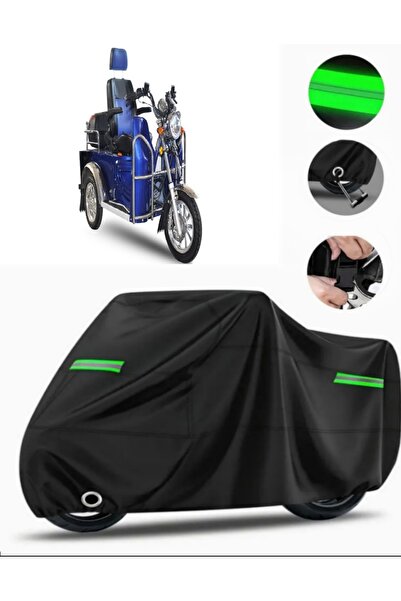 MotoEN Yuki YK-25 Pony Compatible Motorcycle Tarp Premium (قفل متوافق) - أسود...