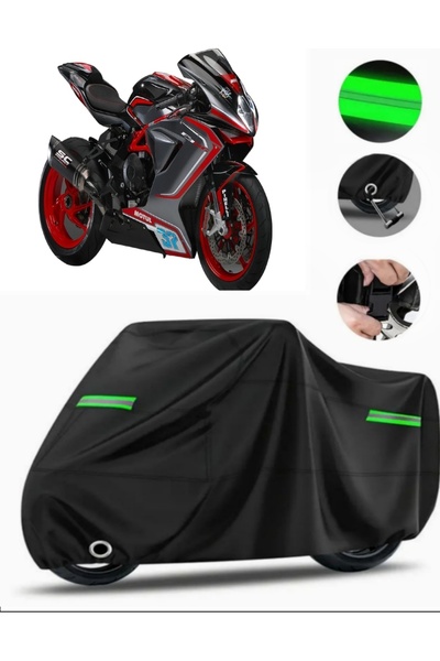 MotoEN MV Agusta F3 800 متوافق مع القماش المشمع للدراجات النارية Premium (قفل...