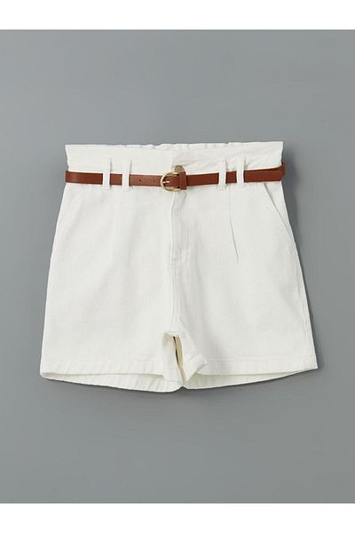 LC Waikiki Γυναικείο τζιν σορτς LCW Jeans με ζώνη μέσης
