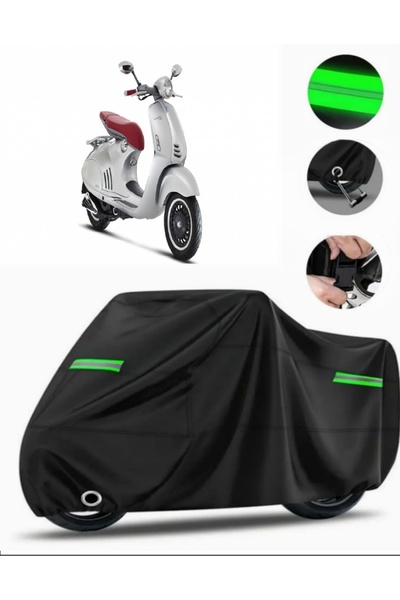 MotoEN فيسبا 946 125 أي. غطاء دراجة نارية متوافق مع القماش القطني الفاخر (متو...