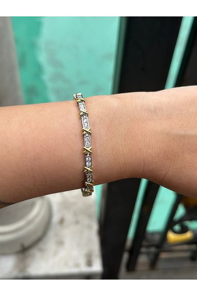 Store 316L Steel Waterway Stone Bracelet - Gold and Silver Color Options, Does Not Tarnish Feature