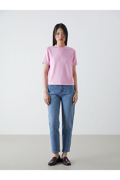 LC Waikiki Tricou pentru femei LCW Vision Stand Collar