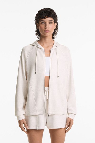 Oysho Hooded boxy jacket