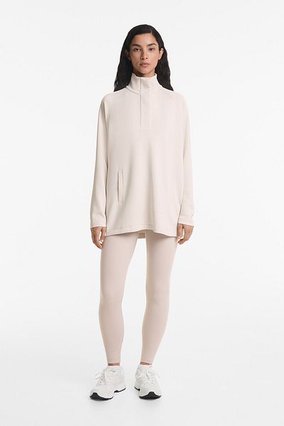 Oysho High-neck Soft Touch sweatshirt with modal