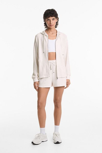 Oysho Hooded boxy jacket