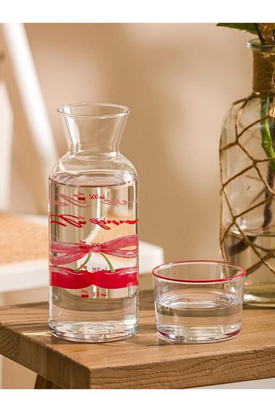 LC Waikiki Lcw Home Printed Glass Water Bottle 700 ml