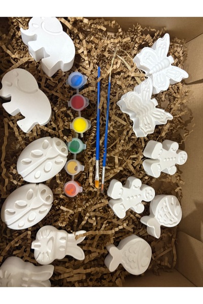 DİA HANDMADECOR 3D HAYVAN FİGÜRLÜ TAŞ BOYAMA SETİ ( BÜYÜK BOY-XL )