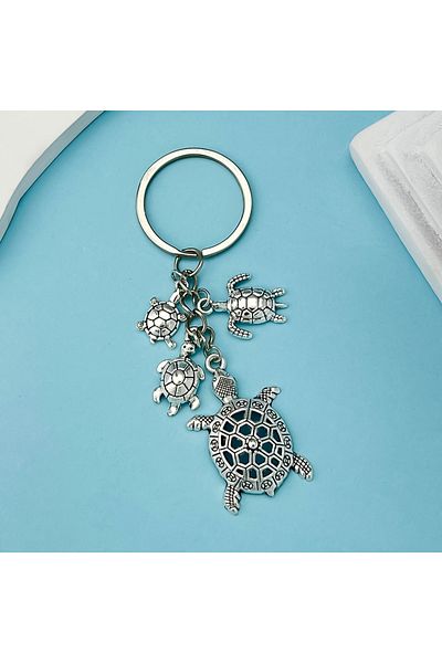 Choice Er621 سلسلة مفاتيح على شكل كائن بحري على شكل سلحفاة بحرية للرجال وحقيبة السيارة وملحقات تزيين المفاتيح مثالية لـ