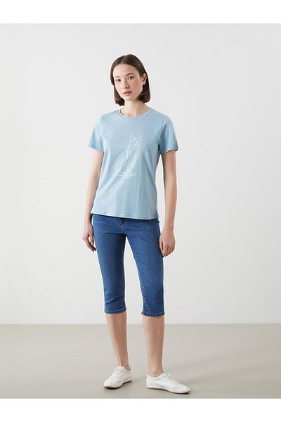 LC Waikiki LCWAIKIKI Blugi Capri pentru femei, clasici, slim fit