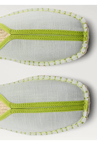 MANGO Woman Kontrast detaylı terlik