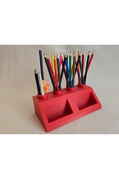 BamBam Sanat 3d حامل قلم على سطح الطاولة، حامل قلم بنمط مكعبات بناء من الطوب