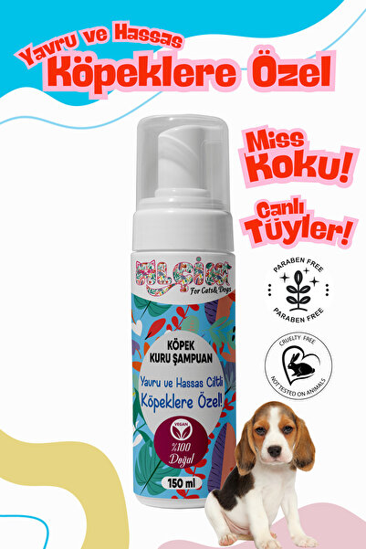 ALÇİN Yavru ve Hassas Ciltli Köpekler Için Kuru Şampuan, Doğal Tüy Bakım Ürün...