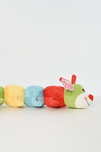 Pufu Toys Peluş Renkli Tırtıl Oyuncak Oyun Ve Uyku Arkadaşı 100 Cm