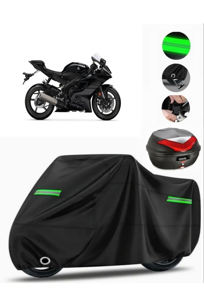 MotoEN Yamaha Yzf R6 Rear Bag Compatible Motorcycle Tarpaulin Premium (Lock C...