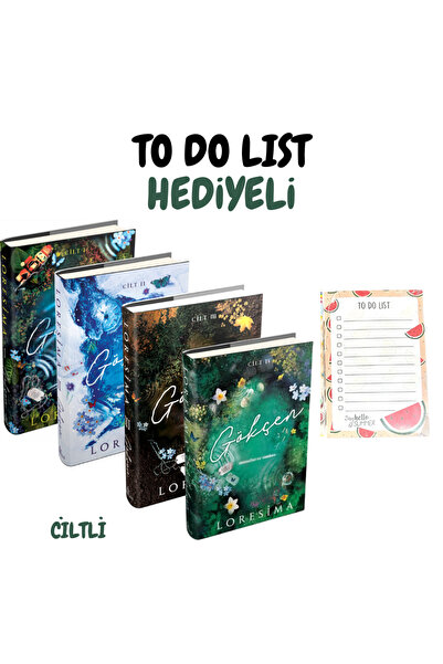 Ephesus Yayınları Gökçen 1-2-3-4 ciltli - to do list