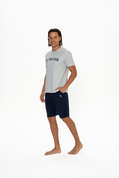U.S. Polo Assn. Original Licensed New Season Men's Round Neck T-Shirt Shorts Set