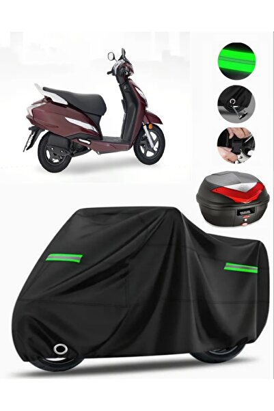 MotoEN هوندا أكتيفا 100 حقيبة خلفية متوافقة مع القماش المشمع للدراجات النارية...