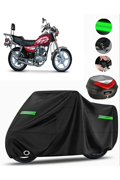 MotoEN غطاء خلفي متوافق مع دراجة نارية Kuba KB150T-B Premium (متوافق مع القفل...
