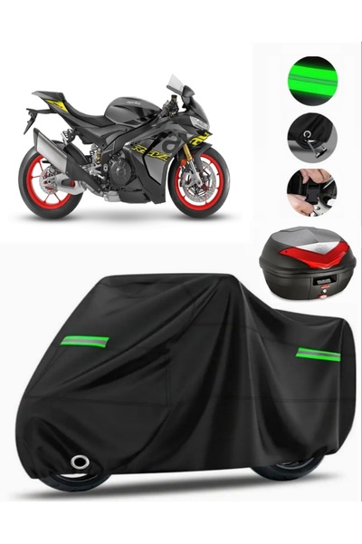 MotoEN حقيبة Aprilia RSV4 1100 الخلفية المتوافقة مع القماش المشمع للدراجات ال...