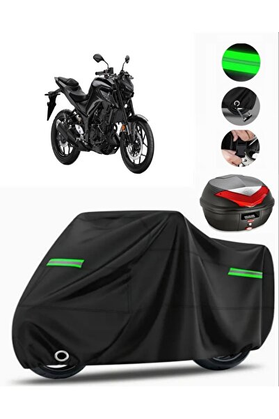 MotoEN غطاء دراجة نارية متوافق مع Yamaha MT-25 ABS Premium (متوافق مع القفل) ...