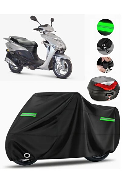 MotoEN Kanuni trex 125 rear bag compatible motorcycle tarpaulin premium (lock...