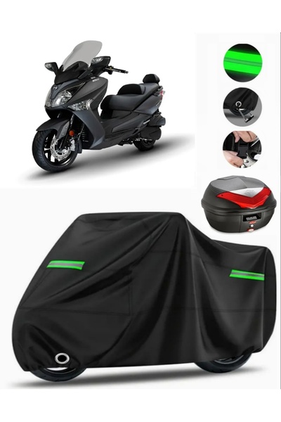 MotoEN Sym Joymax 250i حقيبة خلفية متوافقة مع قماش القنب للدراجات النارية بري...