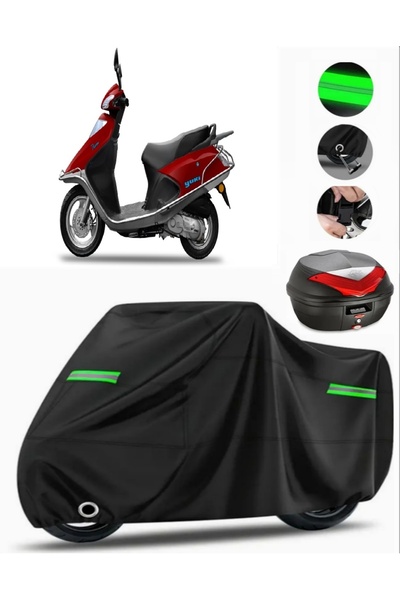 MotoEN Yuki TK50Q3 Picasso 50 Top Case متوافق مع القماش المشمع للدراجات النار...