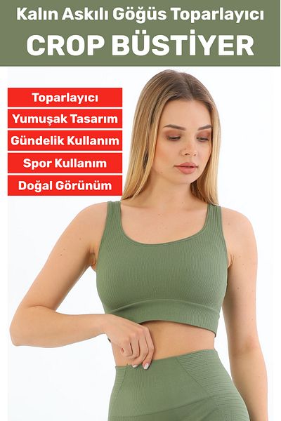 Wintoup Îmbunătățirea pieptului Prevenirea căderii Utilizare sportivă ocazională Bustieră crop cu dungi cu bretele groase și elegante