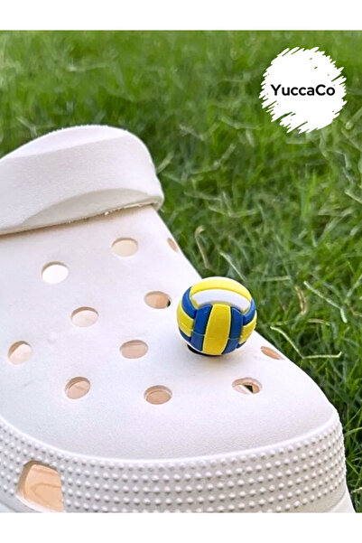 Crocs Voleybol Topu Üç Boyutlu Terlik Süsü/Toplu 3D Crocs Charm /Crocs Jibbitz