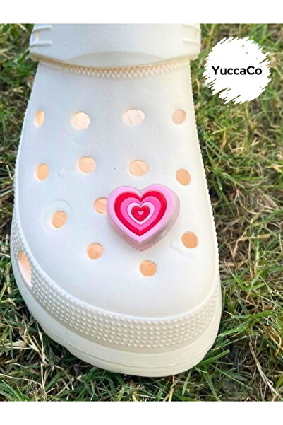 Crocs Led Li Yanıp Sönen 3d Işıklı Kalp Süsü/ Üç Boyutlu Işıklı Kalp Terlik Süsü/ Jibbitz