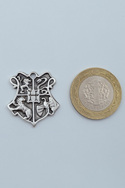 Bu Farklı Harry Potter Hogwarts Sembol Gümüş Kaplama Deri İp Kolye
