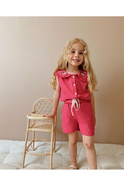 Stil Burada Holiday Linen Girl's Suit