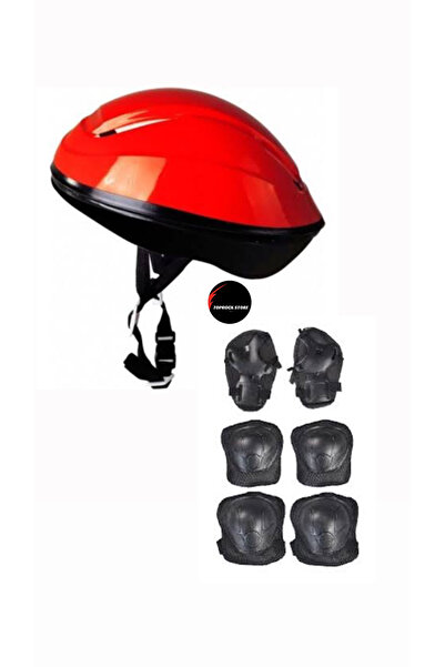 TOPROCKSTORE Çocuk Kask Dizlik Dirseklik Ellik Set 7 Parça Scooter Bisiklet P...