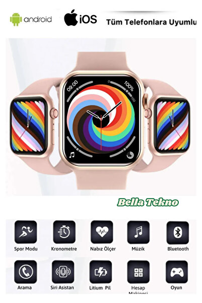 Bella Her An Bağlantıda Kalın – Bluetooth Aramalı Watch 7 Akıllı Saat teknoşık