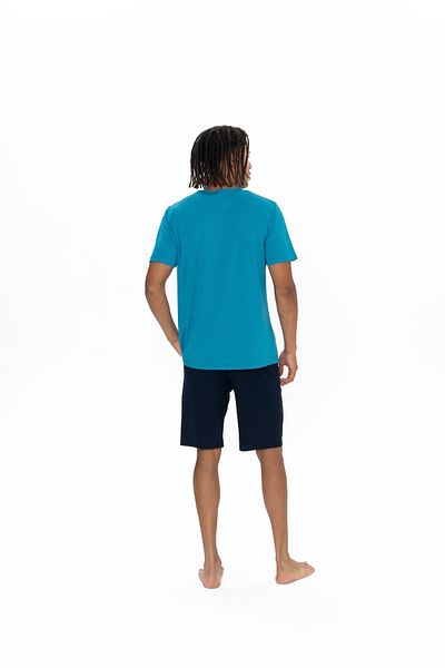 U.S. Polo Assn. Set de pantaloni scurți pentru bărbați, cu licență originală, cu gât rotund