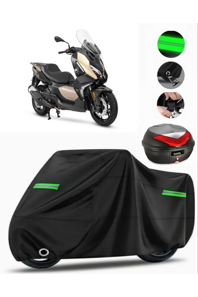 MotoEN Qj fort 350 rear bag compatible motorcycle tarpaulin premium (lock com...