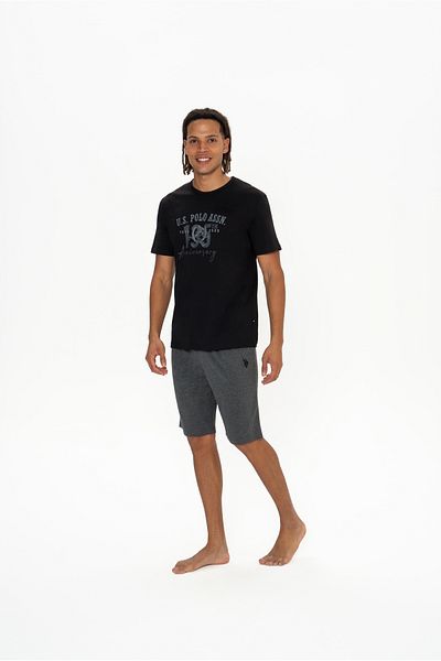 U.S. Polo Assn. Original Licensed New Season Men's Round Neck T-Shirt Shorts Set
