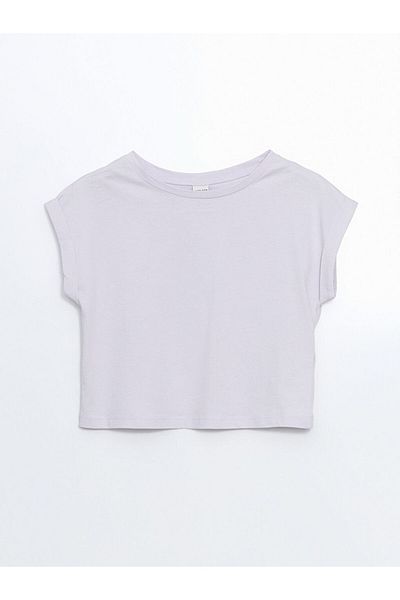 LC Waikiki New Season Crew Neck Girl's T-Shirt - S5Ev99Z4