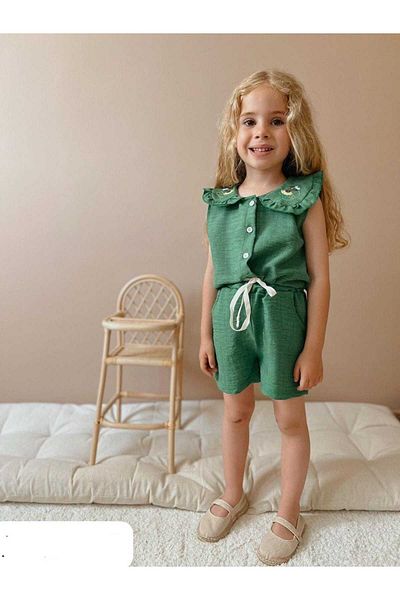 Stil Burada Holiday Linen Girl's Suit