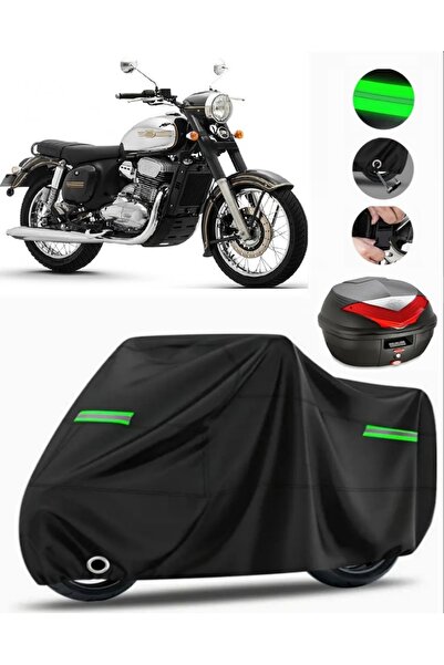 MotoEN Jawa 300 cl rear bag compatible motorcycle tarpaulin premium (lock com...