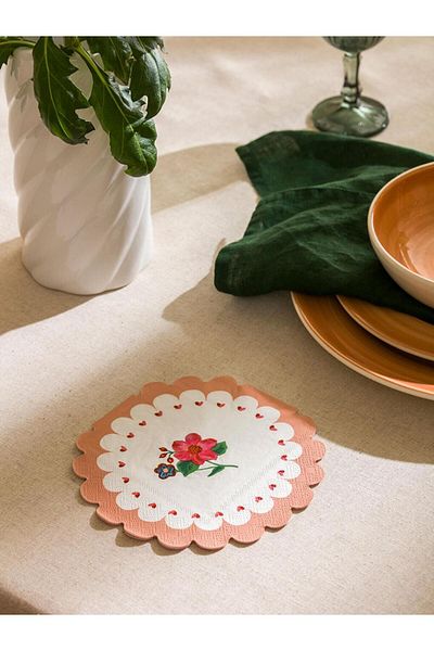 LC Waikiki LCW HOME Set of 20 Floral Printed Paper Napkins