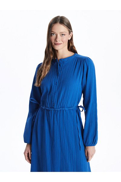 LC Waikiki LCWAIKIKI Γυναικείο φόρεμα με γιακά Muslin Judge