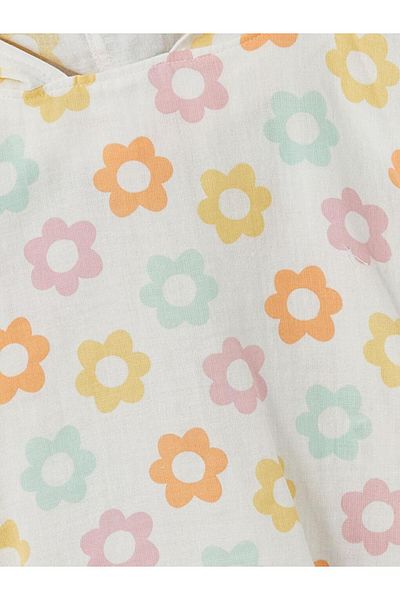 LC Waikiki Πετσέτα παραλίας LCW baby Flower Printed Baby Girl