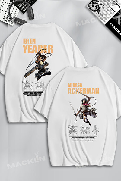 darkopia Συνδυασμός ζευγαριού Lover & Friend Eren Yeager & Mikasa Ackerman Τυ...