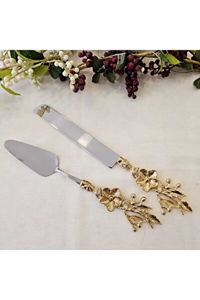 MaviDamla 5 Piece Japanese Rose Service Set Gold