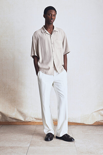 H&M Krinkle Erkek Yaka Gömlek Regular Fit