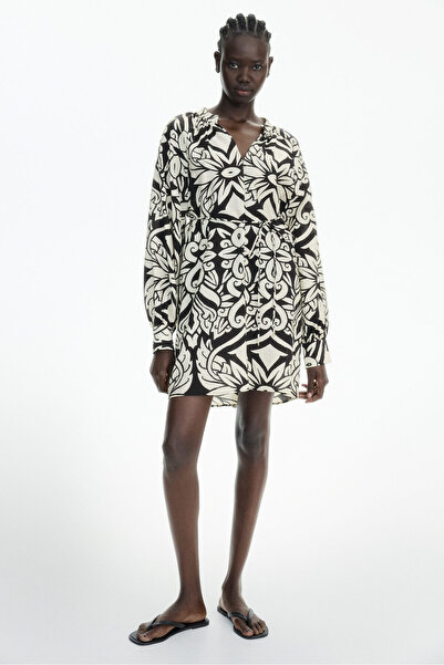 H&M Kuşaklı Tunik Elbise