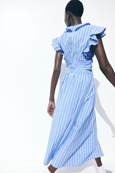 H&M Pamuklu Midi Etek