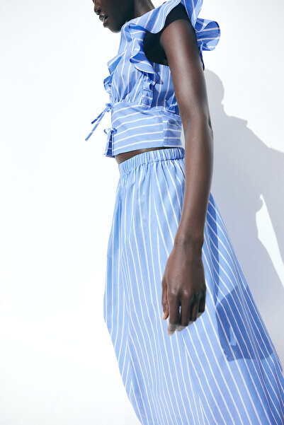 H&M Pamuklu Midi Etek